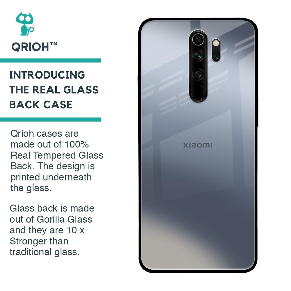 Space Grey Gradient Glass Case for Xiaomi Redmi Note 8 Pro