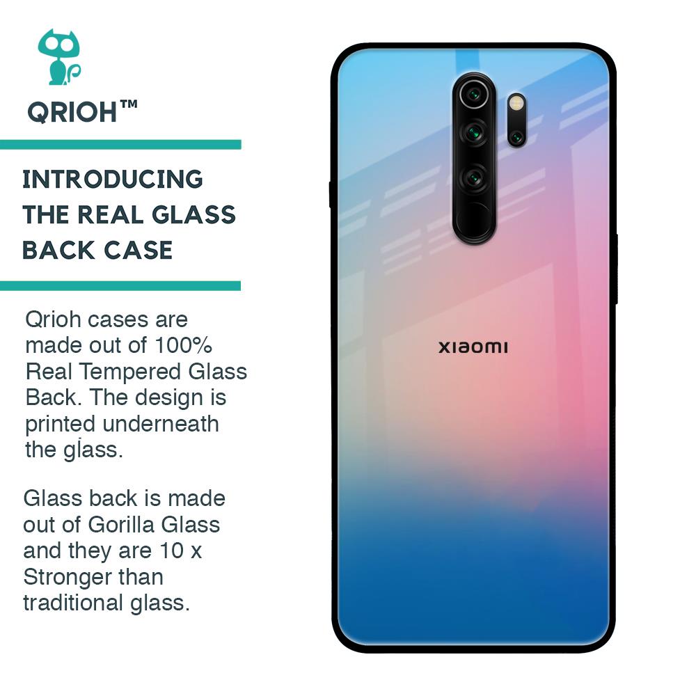 Blue & Pink Ombre Glass case for Xiaomi Redmi Note 8 Pro