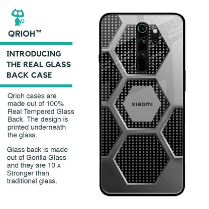 Hexagon Style Glass Case For Xiaomi Redmi Note 8 Pro