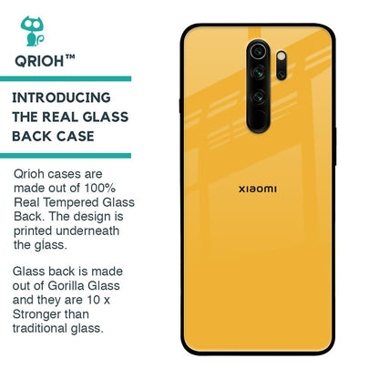 Fluorescent Yellow Glass case for Xiaomi Redmi Note 8 Pro