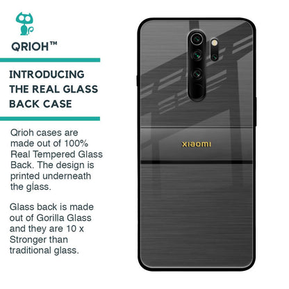 Grey Metallic Glass Case For Xiaomi Redmi Note 8 Pro