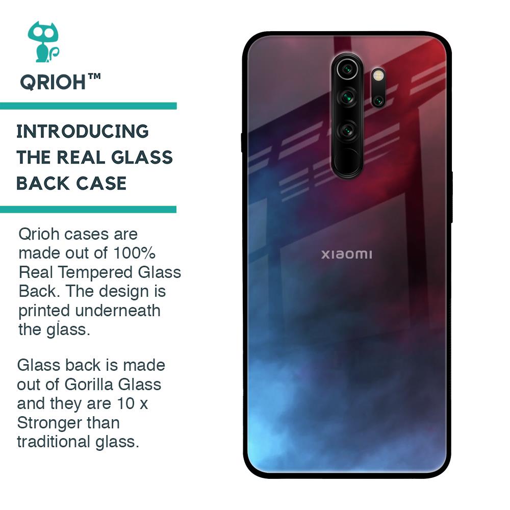 Smokey Watercolor Glass Case for Xiaomi Redmi Note 8 Pro