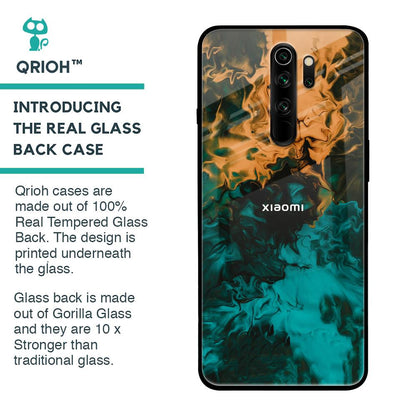 Watercolor Wave Glass Case for Xiaomi Redmi Note 8 Pro