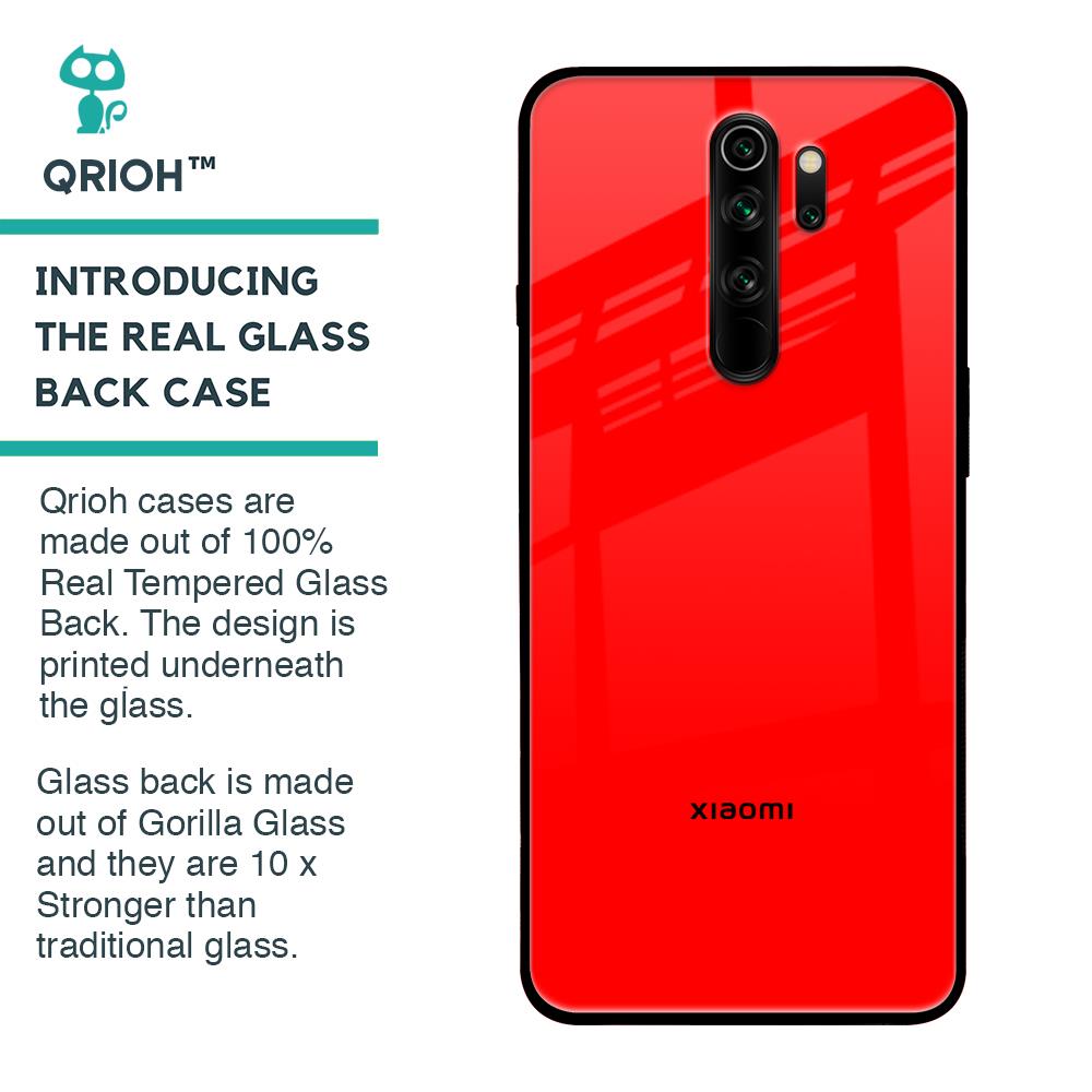 Blood Red Glass Case for Xiaomi Redmi Note 8 Pro