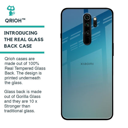 Sea Theme Gradient Glass Case for Xiaomi Redmi Note 8 Pro