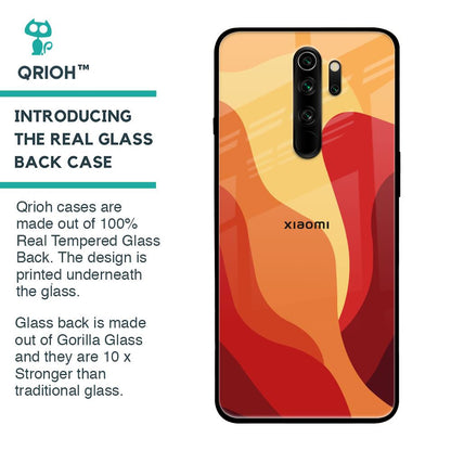 Magma Color Pattern Glass Case for Xiaomi Redmi Note 8 Pro