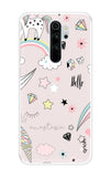 Unicorn Doodle Xiaomi Redmi Note 8 Pro Back Cover