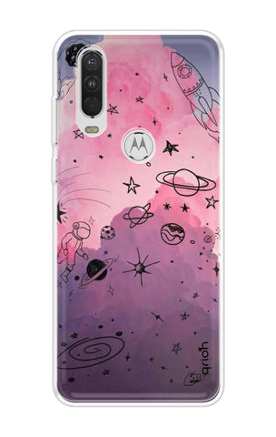 Space Doodles Art Motorola One Action Back Cover