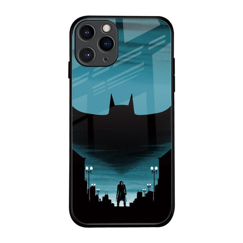 Cyan Bat iPhone 11 Pro Glass Back Cover Online