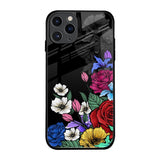 Rose Flower Bunch Art iPhone 11 Pro Glass Back Cover Online