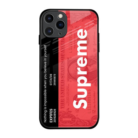 Supreme Ticket iPhone 11 Pro Glass Back Cover Online