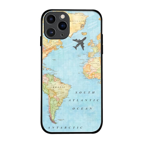 Travel Map iPhone 11 Pro Glass Back Cover Online