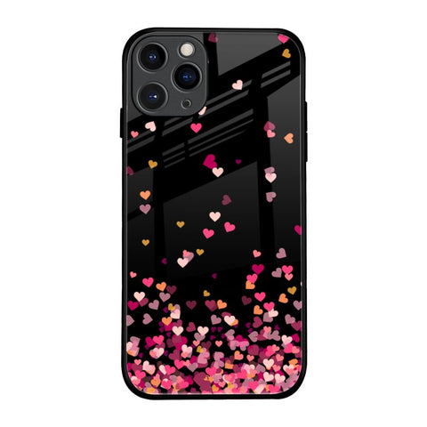 Heart Rain Fall iPhone 11 Pro Glass Back Cover Online