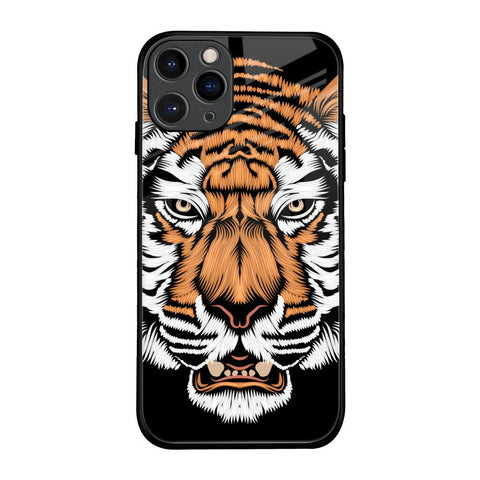 Angry Tiger iPhone 11 Pro Glass Back Cover Online