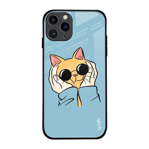 Adorable Cute Kitty iPhone 11 Pro Glass Back Cover Online