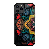 Retro Gorgeous Flower iPhone 11 Pro Glass Back Cover Online