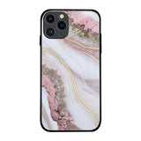 Pink & Gold Gllitter Marble iPhone 11 Pro Glass Back Cover Online