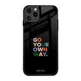 Go Your Own Way iPhone 11 Pro Glass Back Cover Online