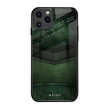 Green Leather iPhone 11 Pro Glass Back Cover Online