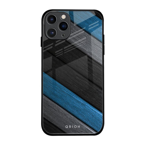 Multicolor Wooden Effect iPhone 11 Pro Glass Back Cover Online