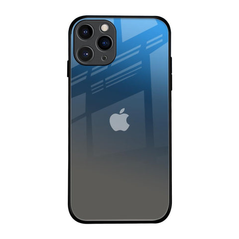 Blue Grey Ombre iPhone 11 Pro Glass Back Cover Online