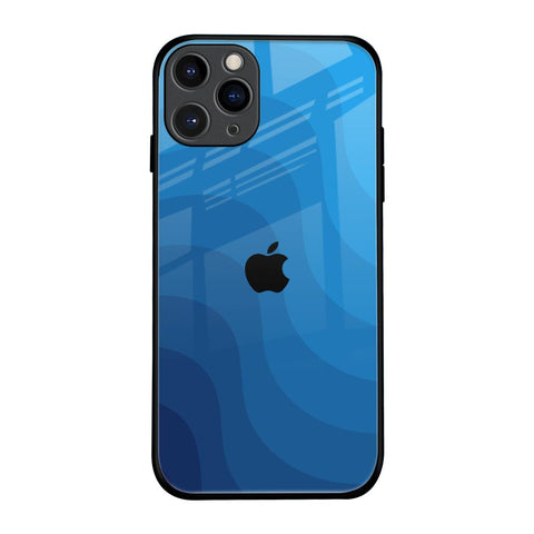 Blue Wave Abstract iPhone 11 Pro Glass Back Cover Online