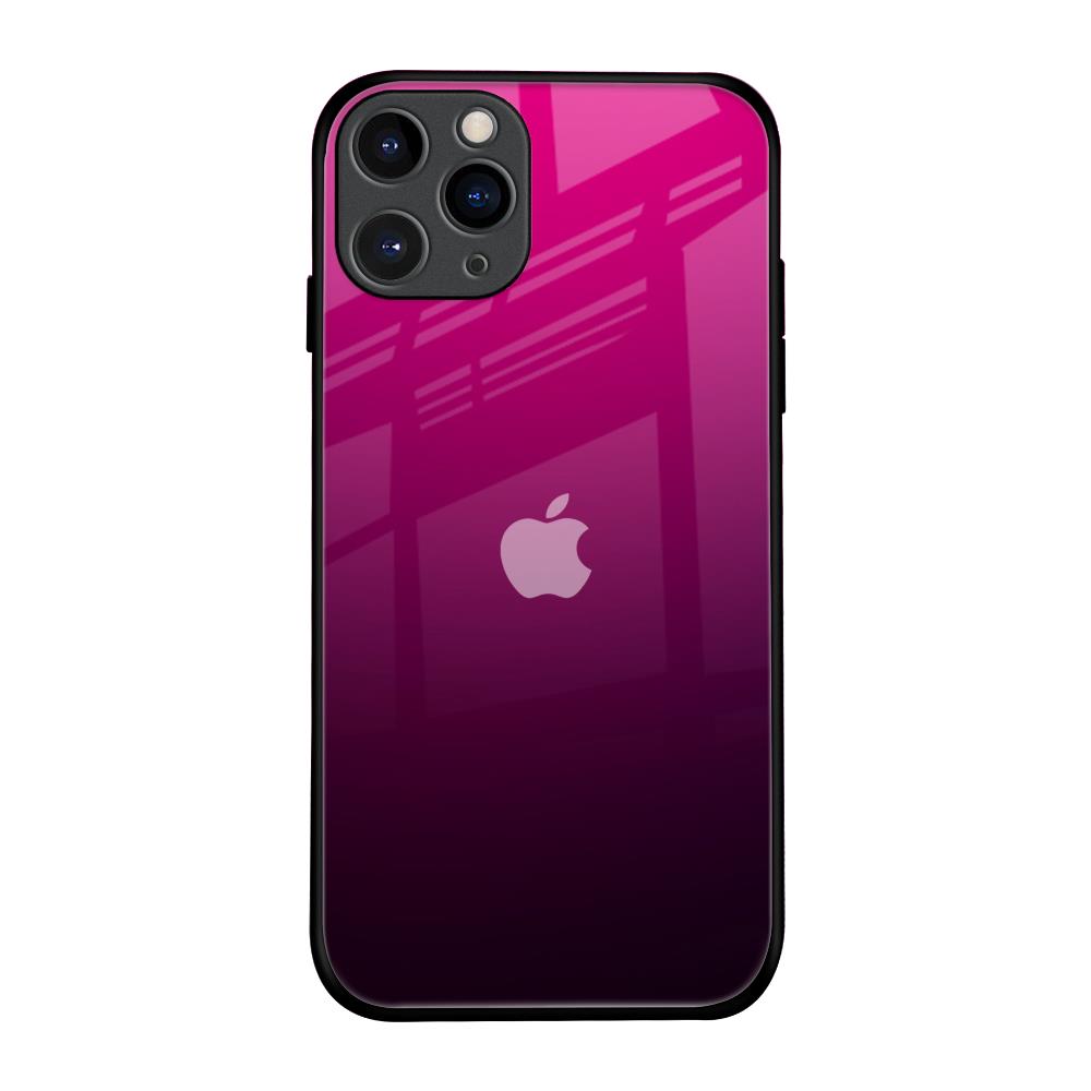Purple Ombre Pattern Glass Case for iPhone 11 Pro