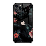 Tropical Art Flower iPhone 11 Pro Glass Back Cover Online