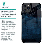 Dark Blue Grunge Glass Case for iPhone 11 Pro