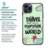 Travel Stamps Glass Case for iPhone 11 Pro