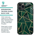 Abstract Green Glass Case For iPhone 11 Pro