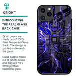 Techno Color Pattern Glass Case For iPhone 11 Pro