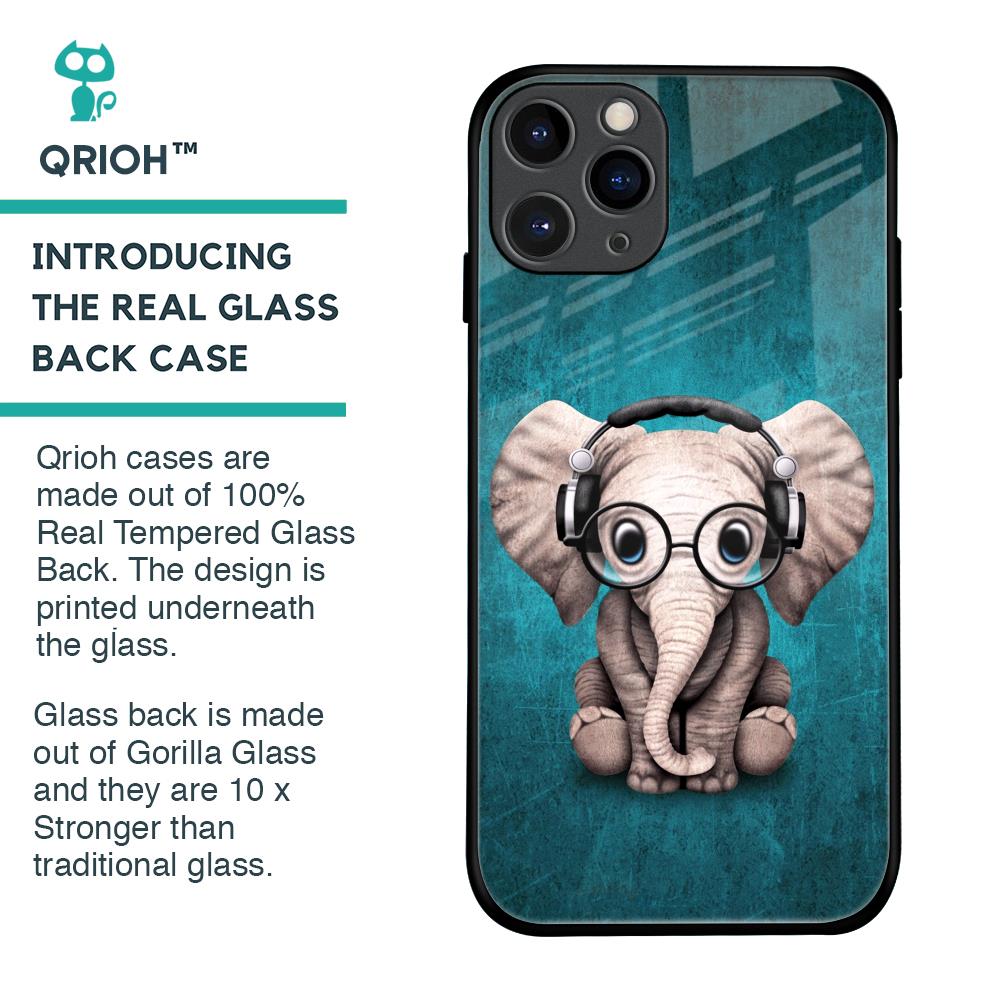 Adorable Baby Elephant Glass Case For iPhone 11 Pro