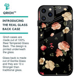 Black Spring Floral Glass Case for iPhone 11 Pro