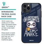 Struggling Panda Glass Case for iPhone 11 Pro