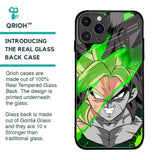 Anime Green Splash Glass Case for iPhone 11 Pro