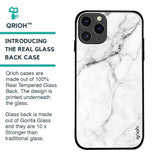 Modern White Marble Glass Case for iPhone 11 Pro