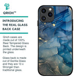 Blue Cool Marble Glass Case for iPhone 11 Pro