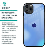 Vibrant Blue Texture Glass Case for iPhone 11 Pro