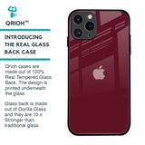 Classic Burgundy Glass Case for iPhone 11 Pro