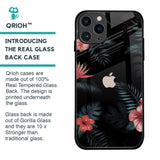 Tropical Art Flower Glass Case for iPhone 11 Pro