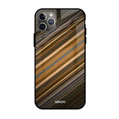 Diagonal Slash Pattern Apple iPhone 11 Pro Glass Cases & Covers Online