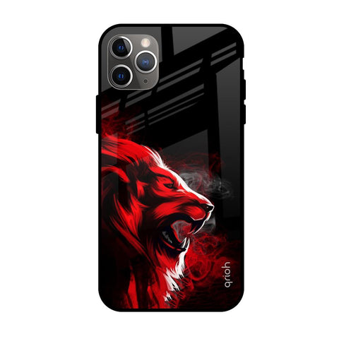 Red Angry Lion Apple iPhone 11 Pro Glass Cases & Covers Online