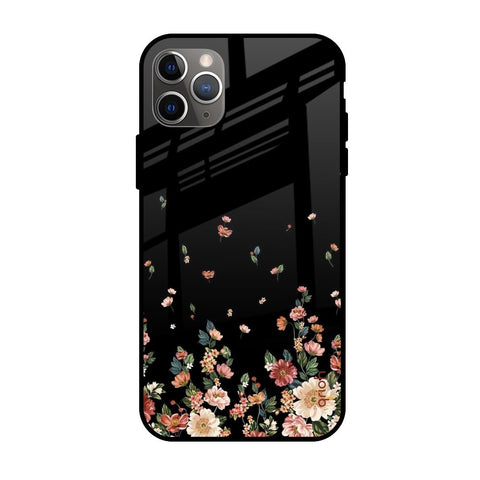Floating Floral Print Apple iPhone 11 Pro Glass Cases & Covers Online