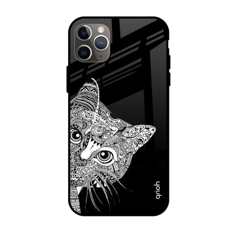 Kitten Mandala Apple iPhone 11 Pro Glass Cases & Covers Online