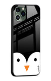 Cute Penguin Glass Case for iPhone 11 Pro