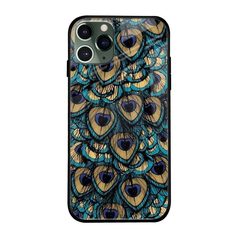 Peacock Feathers iPhone 11 Pro Glass Cases & Covers Online