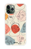 Abstract Faces iPhone 11 Pro Back Cover