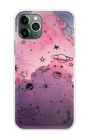 Space Doodles Art iPhone 11 Pro Back Cover