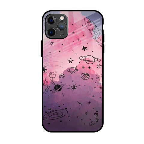 Space Doodles iPhone 11 Pro Max Glass Back Cover Online